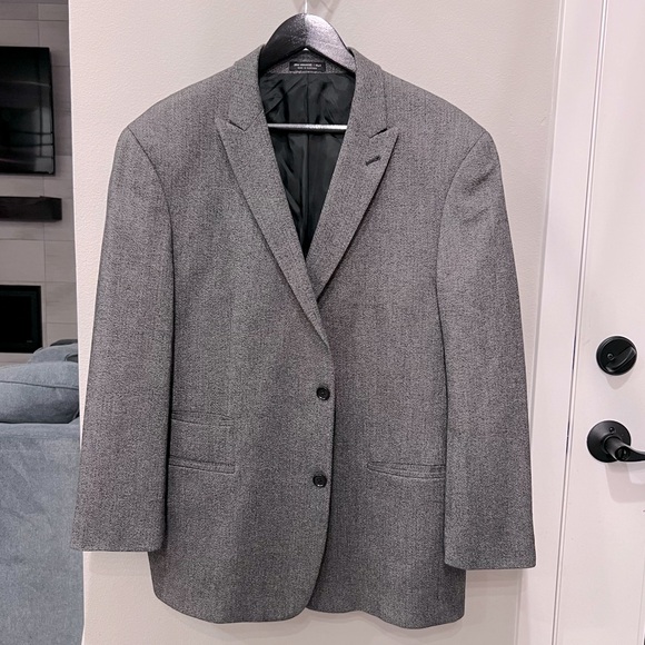 John Varvatos USA Herringbone Pattern Jacket, 44R Vintage Wool Blend - Picture 1 of 11